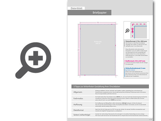 Product Bild briefpapier_din_a4__4_0_farbig__(vorderseite__farbig___r__ckseite__unbedruckt)__recyclingpapier