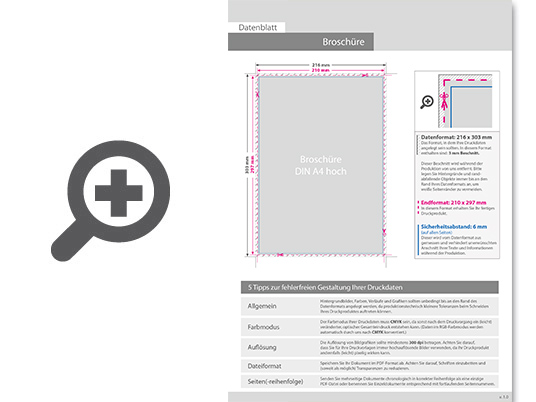 Product Bild brosch__re_mit_drahtheftung__endformat_din_a4__132-seitig