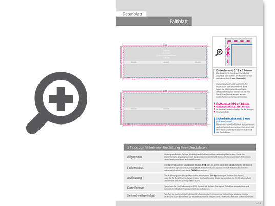 Product Bild hochglanz-uv-lack_faltblatt__gefalzt_auf_din_a6__vertikaler_2-bruch_fensterfalz__6-seitig