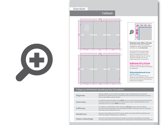 Product Bild hochglanz-uv-lack_faltblatt__gefalzt_auf_din_lang__vertikaler_wickelfalz__6-seitig